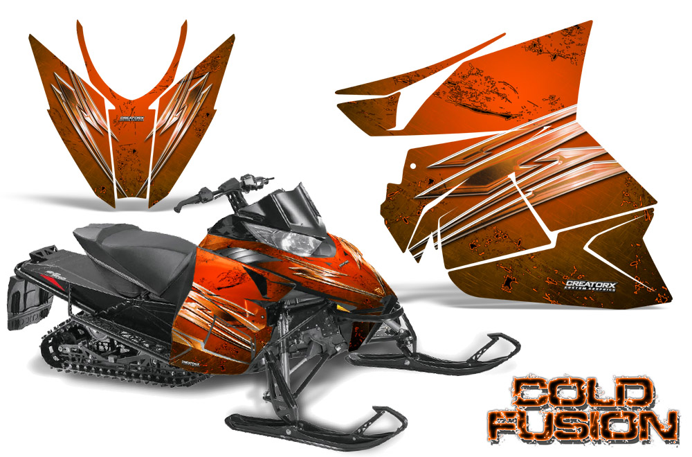 Arctic Cat Pro Climb Cross 2012 Graphics Kit Cold Fusion Orange